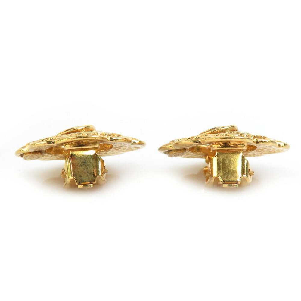 Chanel Cc Logo Clip-On Earrings Gold- #208634C53B - Picture 3 of 5